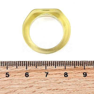 Kids Transparent Acrylic Glue on Ring Base RJEW-P154-01A-M-1