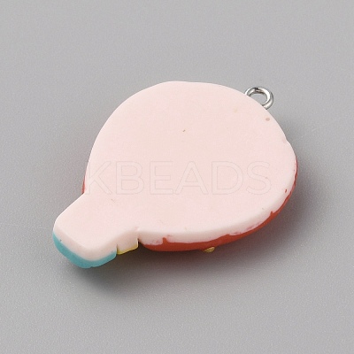 Opaque Resin Pendants RESI-CJC0011-32C-02-1