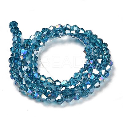 Transparent Electroplate Glass Beads Strands LS-GLAA-F029-2mm-A01-1