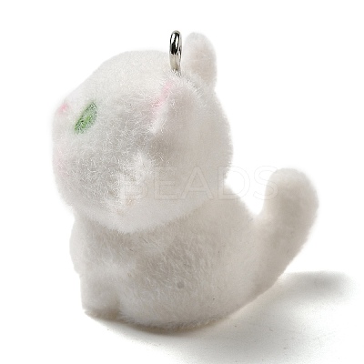 Flocky Resin Pendants LS-RESI-E059-04C-1