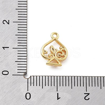 Brass Micro Pave Cubic Zirconia Pendants LS-KK-H511-01G-01-1