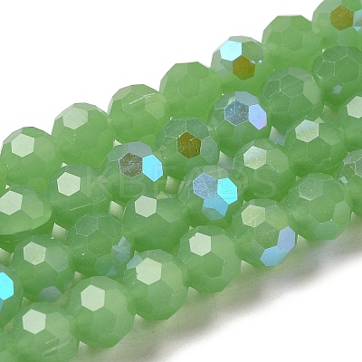 Imitation Jade Glass Beads Strands EGLA-A035-J10mm-L01-1