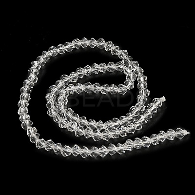 Electroplate Glass Beads Strands GLAA-Q105-04Z-1