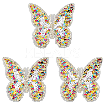Butterfly Polyester Embroidery Ornaments Accessories DIY-WH0502-88-1