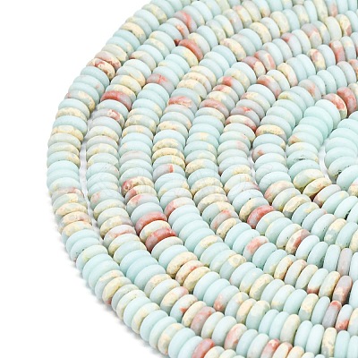 Frosted Synthetic ShouShan Stone Beads Strands G-K389-C39-01-1