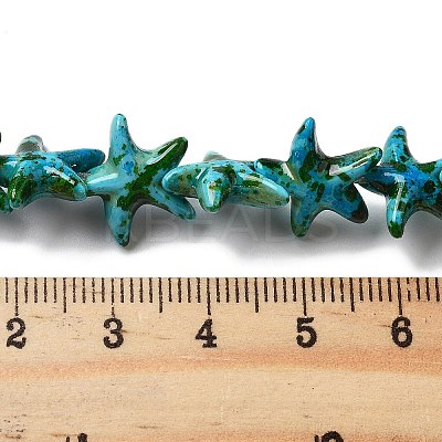 Synthetic Turquoise Dyed Beads Strands G-P507-04S-1