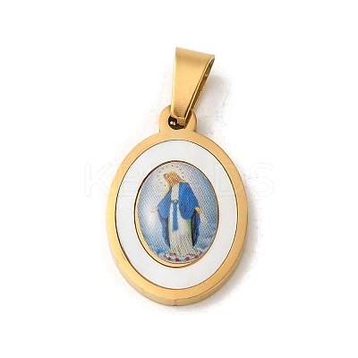 Ion Plating(IP) 304 Stainless Steel Pendants STAS-C103-03G-05-1