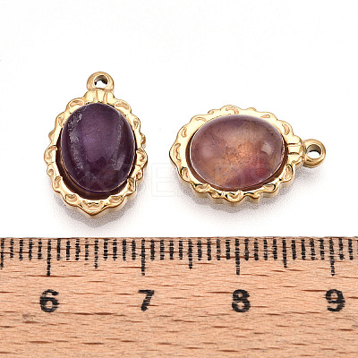 Natural Amethyst Pendants STAS-T064-61D-1