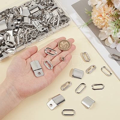 40Sets Iron Baseball Hat Cap Buckle Strap Clasp Clip Kit FIND-BC0014-10P-1