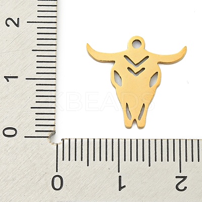 Ion Plating(IP) 201 Stainless Steel Pendants STAS-M015-10G-1