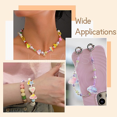 Double Side Printed Opaque Acrylic Beads FIND-CJZ0001-009-1