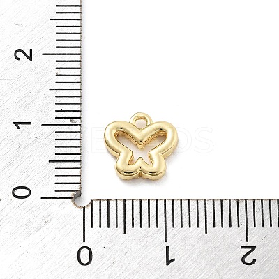 Brass Micro Pave Cubic Zirconia Charms KK-R220-02G-02-1