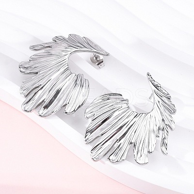 304 Stainless Steel Stud Earrings for Women EJEW-K306-11P-1