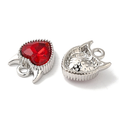 Heart Rack Plating Alloy Charms FIND-I039-29P-1