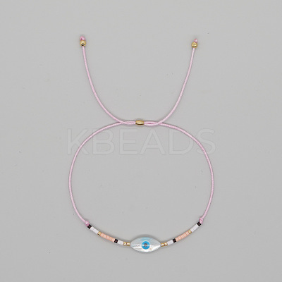 Natural Shell Evil Eye Bracelets FK3019-2-1
