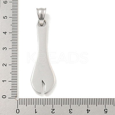 Non-Tarnish 304 Stainless Steel Pendants STAS-C102-08P-1