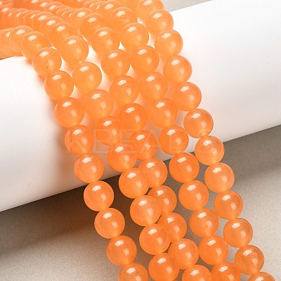 Natural & Dyed Malaysia Jade Bead Strands G-A146-8mm-A05-1