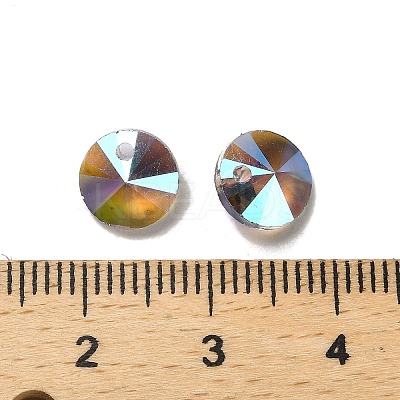 100Pcs Transparent Glass Pendnats EGLA-D030-18B-1