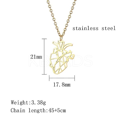 304 Stainless Steel Pendant Necklaces IO1415-2-1