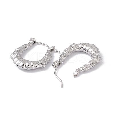 Non-Tarnish 304 Stainless Steel Chunky Hoop Earrings for Women EJEW-E199-07P-1