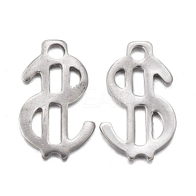 Non-Tarnish 201 Stainless Steel Charms STAS-F255-038P-1