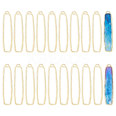 20Pcs Alloy Open Back Bezel Big Pendants FIND-CA0005-77-1