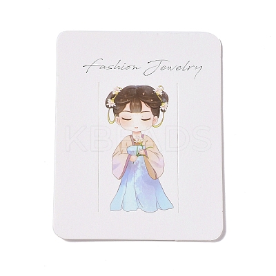 Rectangle Paper Hair Clip Display Cards CDIS-C004-03C-1