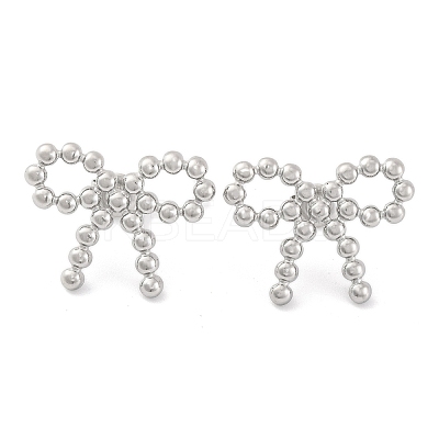 Non-Tarnish 304 Stainless Steel Stud Earrings for Women LS-EJEW-N054-20P-1