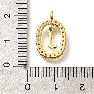 Brass Micro Pave Cubic Zirconia Pendants ZIRC-P123-01G-J01-1