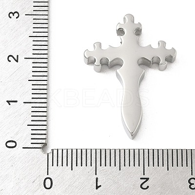 304 Stainless Steel Pendants STAS-K311-10G-P-1