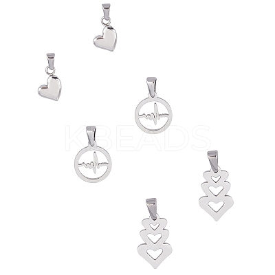 304 Stainless Steel Pendants STAS-UN0012-48-1