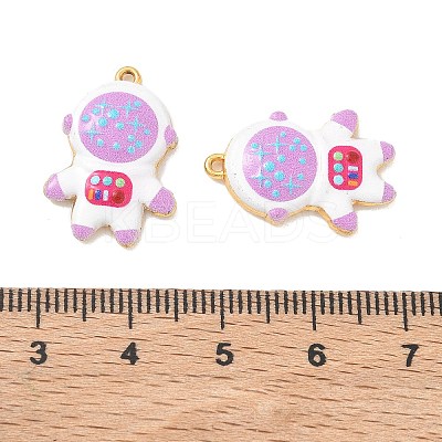 304 Stainless Steel Enamel Pendants STAS-Q119-05G-03-1