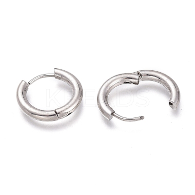 Tarnish Resistant 201 Stainless Steel Huggie Hoop Earrings EJEW-L256-05C-P-1