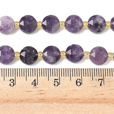 Natural Lepidolite Beads Strands G-C116-A09-02-1