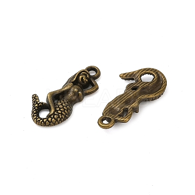 Alloy Metal 3D Mermaid Pendants PALLOY-2458-AB-FF-1