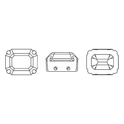 Preciosa® MAXIMA Crystal Sew-On Cups Y-PRC-SC10-00030-235-G-1