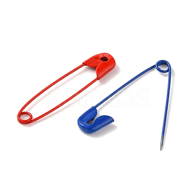 200Pcs 10 Colors Spray Painted Iron Safety Pins IFIN-YW0001-38-1