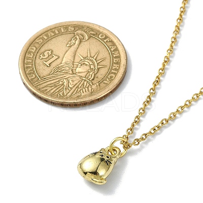 Cat Shaped Alloy Enamel Pendant Necklace NJEW-JN04613-02-1