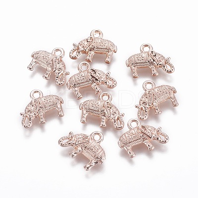Alloy Animal Pendants PALLOY-J169-27RG-NR-1