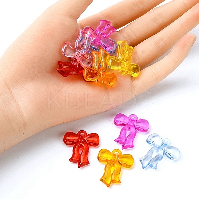 Transparent Acrylic Pendants TACR-YW0001-80-1