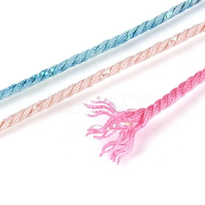 30M Segment Dyed Macrame Cotton Cord OCOR-T018-01G-1