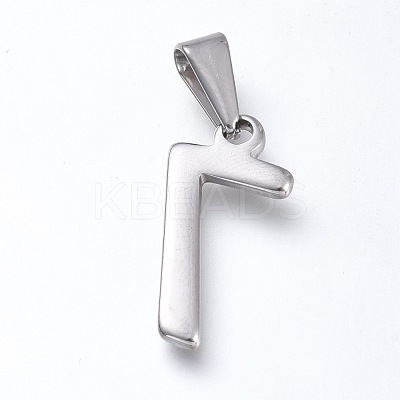Non-Tarnish 304 Stainless Steel Pendants STAS-L210-05F-P-1