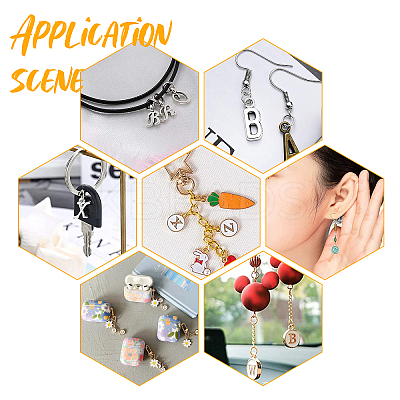 5 Sets 5 Style Alloy Enamel Pendants ENAM-PH0001-72-1