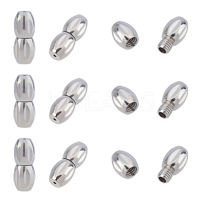 Tarnish Resistant 304 Stainless Steel Screw Clasps LS-STAS-L135-02-1