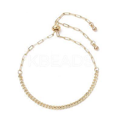 Adjustable Brass Slider Bracelets BJEW-JB12325-1