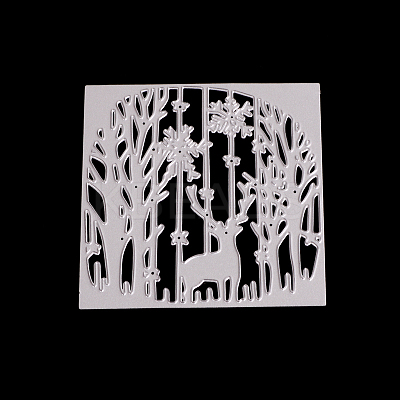 Deer Frame Carbon Steel Cutting Dies Stencils X-DIY-F036-02-1