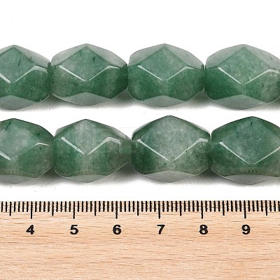 Natural Green Aventurine Faceted Rhombus Beads Strands G-L235A-08B-1