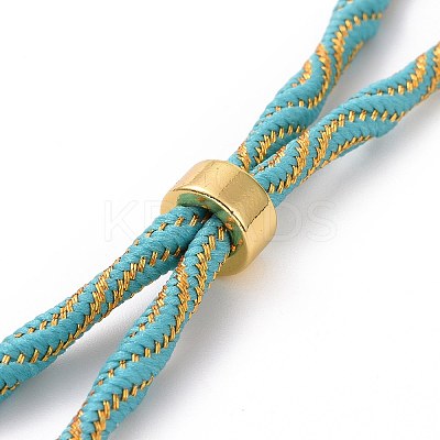 Nylon Cord Silder Bracelets MAK-C003-03G-08-1