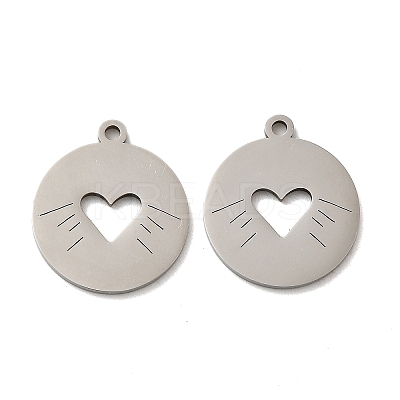 Non-Tarnish 316L Surgical Stainless Steel Pendants STAS-F302-10P-01-1