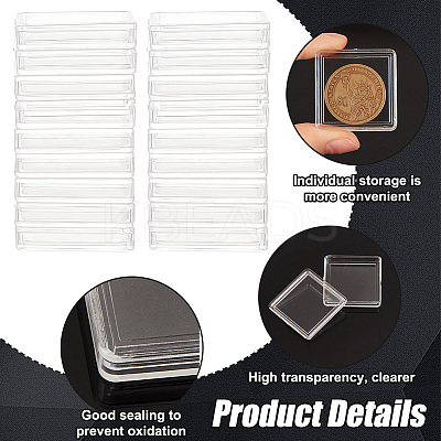 Square Acrylic Storage Boxes CON-WH0089-86-1